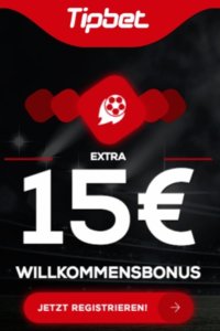 Tipbet 15€ Gratis Bonus für Sportwetten